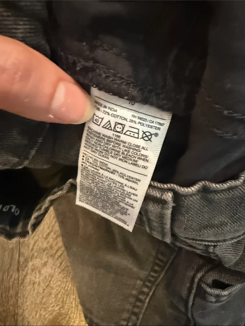 Old Navy Men's Black Relaxed Wide-Leg Jeans